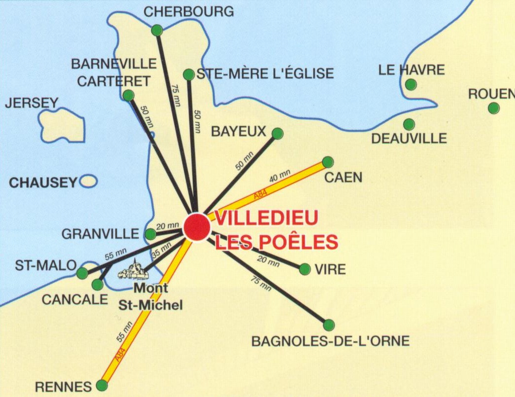 Reservation d'hotel à Villedieu-les-Poêles