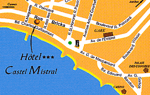 Reservation d'hotel à Juan-les-Pins