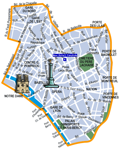 Reservation d'hotel à Paris