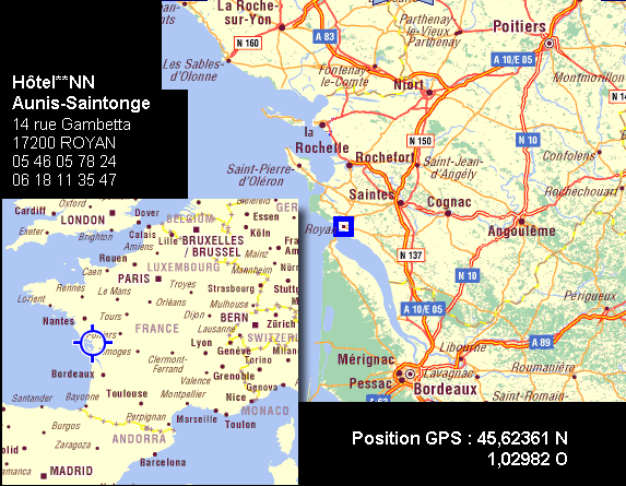 Reservation d'hotel à Royan