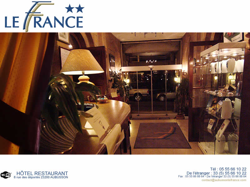 Reservation d'hotel à Aubusson